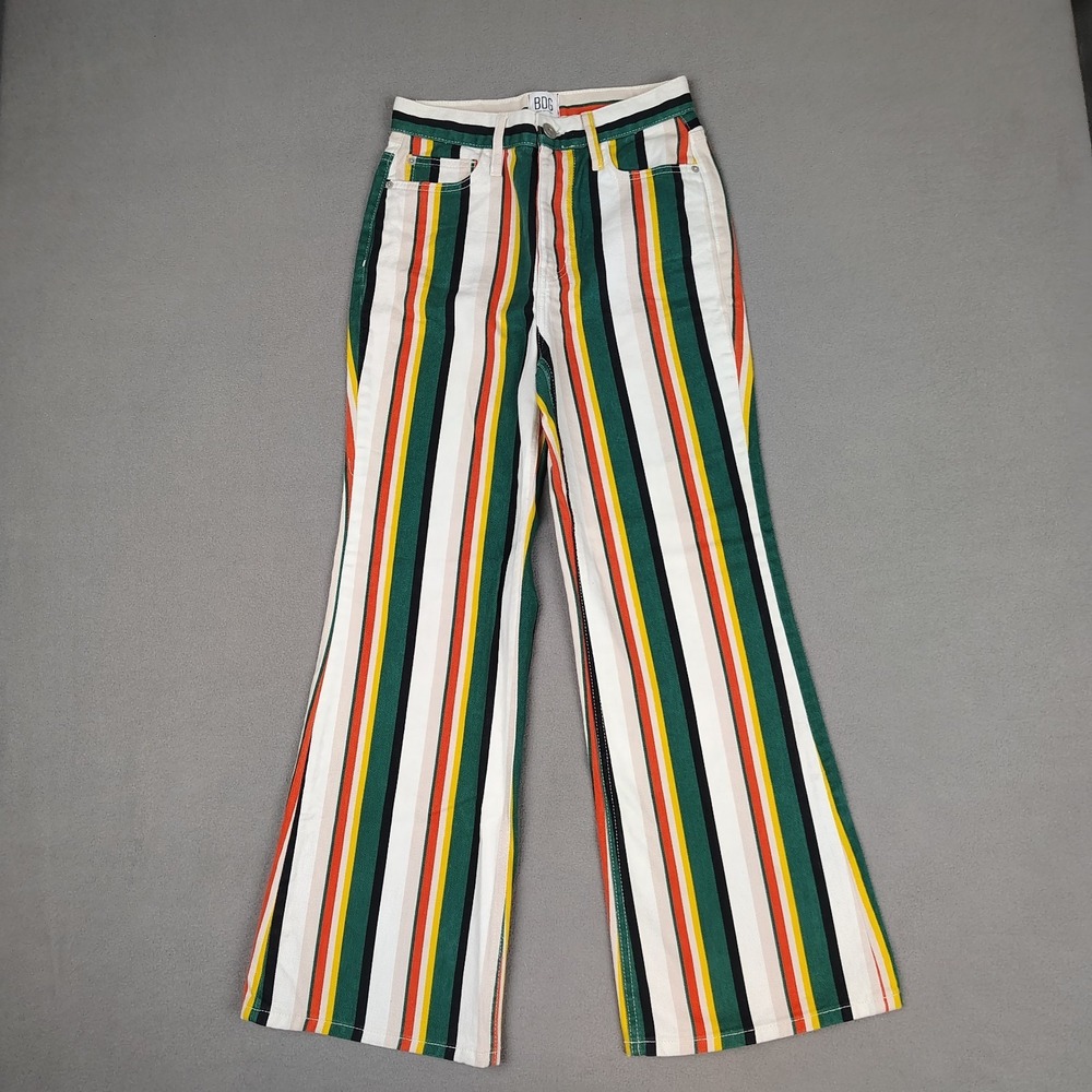 BDG Bell Bottom Jeans Women‎ 26 Colorful Striped Hippie Festival Flare Leg 26x29 - Picture 11 of 11